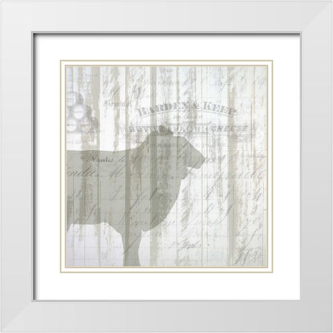 Farm Life 3 White Modern Wood Framed Art Print with Double Matting by Allen, Kimberly