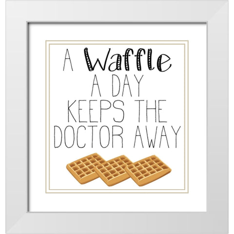 Good Morning 3 White Modern Wood Framed Art Print with Double Matting by Kimberly, Allen