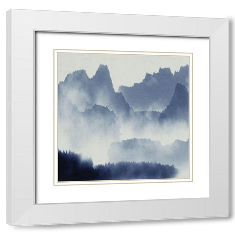 Mountain Mist 1 White Modern Wood Framed Art Print with Double Matting by Allen, Kimberly