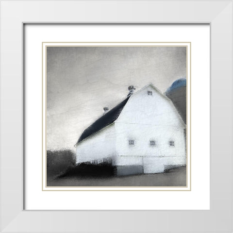 Grey Skies White Modern Wood Framed Art Print with Double Matting by Allen, Kimberly
