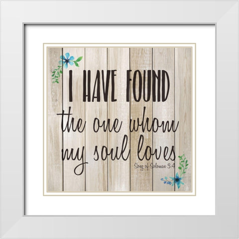 I Have Found White Modern Wood Framed Art Print with Double Matting by Kimberly, Allen