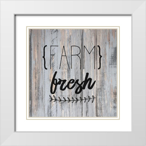 Farm Fresh White Modern Wood Framed Art Print with Double Matting by Allen, Kimberly
