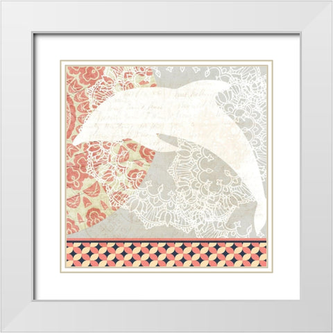 Pretty in Pink 1 White Modern Wood Framed Art Print with Double Matting by Kimberly, Allen