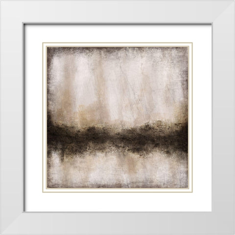 Tones 1 White Modern Wood Framed Art Print with Double Matting by Allen, Kimberly