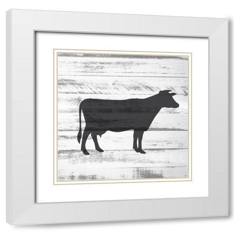 Farm 6 White Modern Wood Framed Art Print with Double Matting by Allen, Kimberly