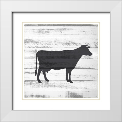 Farm 6 White Modern Wood Framed Art Print with Double Matting by Allen, Kimberly