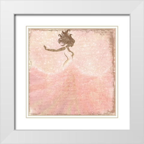 My First Love 2 White Modern Wood Framed Art Print with Double Matting by Kimberly, Allen