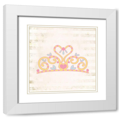 Princess for a Day 1 White Modern Wood Framed Art Print with Double Matting by Kimberly, Allen