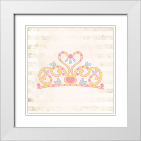 Princess for a Day 1 White Modern Wood Framed Art Print with Double Matting by Kimberly, Allen