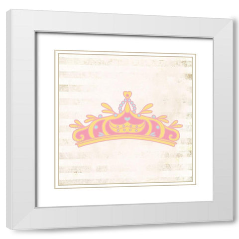Princess for a Day 2 White Modern Wood Framed Art Print with Double Matting by Kimberly, Allen