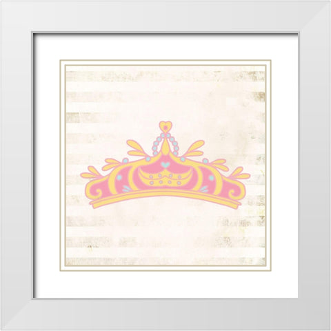 Princess for a Day 2 White Modern Wood Framed Art Print with Double Matting by Kimberly, Allen