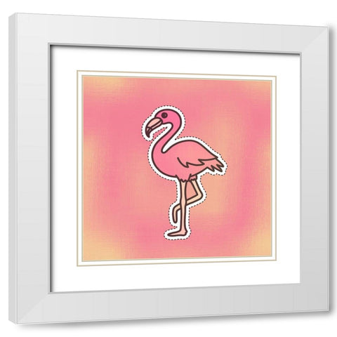 Cutout 2 White Modern Wood Framed Art Print with Double Matting by Kimberly, Allen