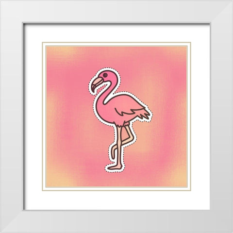 Cutout 2 White Modern Wood Framed Art Print with Double Matting by Kimberly, Allen