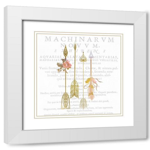 Free Spirit C White Modern Wood Framed Art Print with Double Matting by Kimberly, Allen