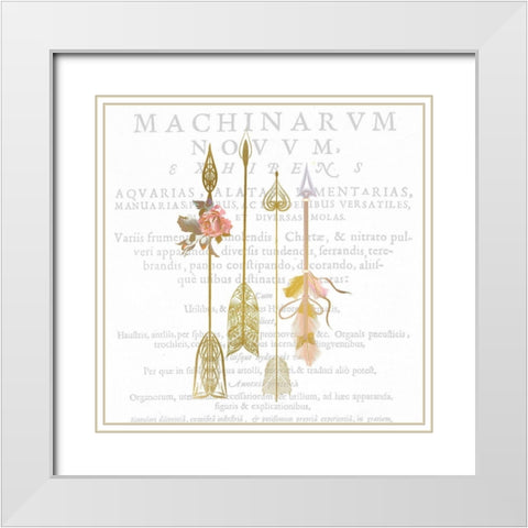 Free Spirit C White Modern Wood Framed Art Print with Double Matting by Kimberly, Allen