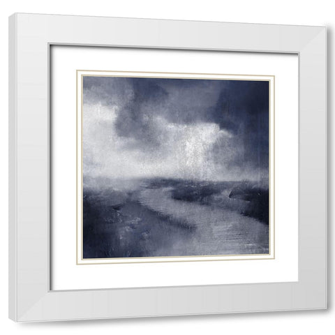 Across the Marsh White Modern Wood Framed Art Print with Double Matting by Allen, Kimberly