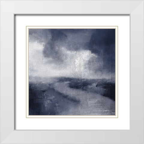 Across the Marsh White Modern Wood Framed Art Print with Double Matting by Allen, Kimberly