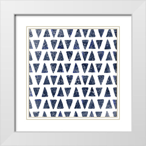 Navy Squared 2 White Modern Wood Framed Art Print with Double Matting by Kimberly, Allen