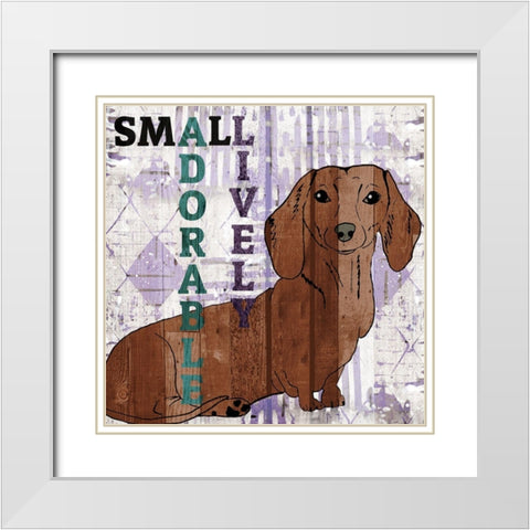 Companion 2 White Modern Wood Framed Art Print with Double Matting by Kimberly, Allen