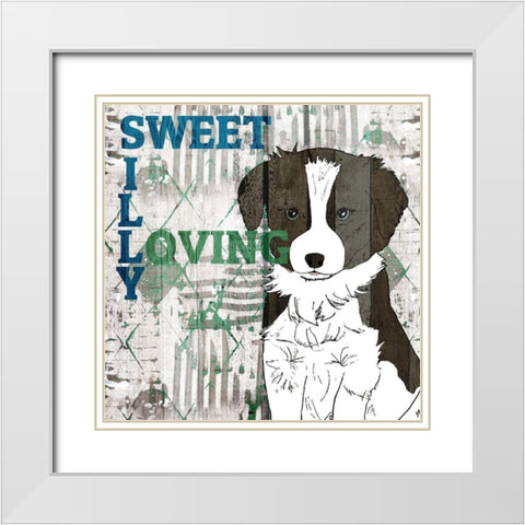 Companion 3 White Modern Wood Framed Art Print with Double Matting by Kimberly, Allen