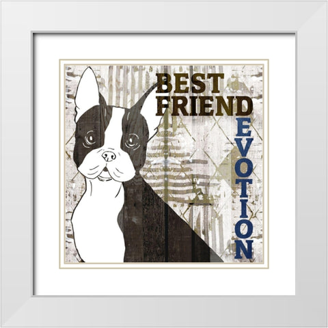 Companion 4 White Modern Wood Framed Art Print with Double Matting by Kimberly, Allen