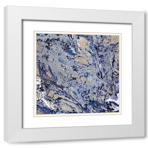 Energy B White Modern Wood Framed Art Print with Double Matting by Allen, Kimberly