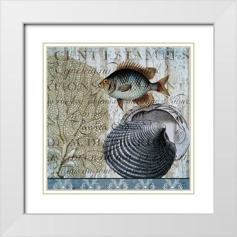 Beyond Sea 2 White Modern Wood Framed Art Print with Double Matting by Kimberly, Allen
