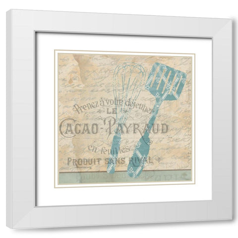 In the Kitchen 2 White Modern Wood Framed Art Print with Double Matting by Kimberly, Allen