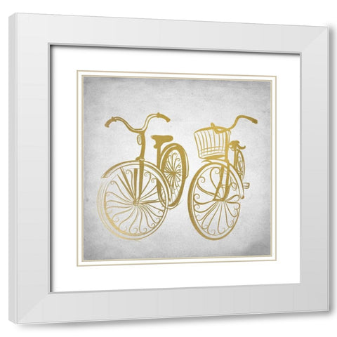 Life 3 White Modern Wood Framed Art Print with Double Matting by Kimberly, Allen