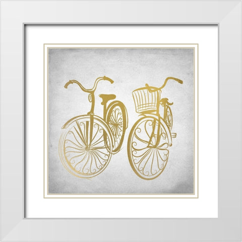 Life 3 White Modern Wood Framed Art Print with Double Matting by Kimberly, Allen