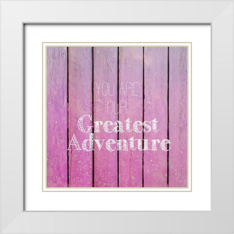 Greatest Adventure 2 White Modern Wood Framed Art Print with Double Matting by Kimberly, Allen