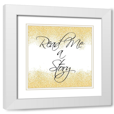 Goodnight 1 White Modern Wood Framed Art Print with Double Matting by Kimberly, Allen