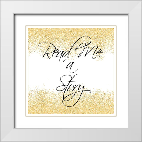 Goodnight 1 White Modern Wood Framed Art Print with Double Matting by Kimberly, Allen