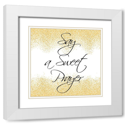 Goodnight 3 White Modern Wood Framed Art Print with Double Matting by Kimberly, Allen