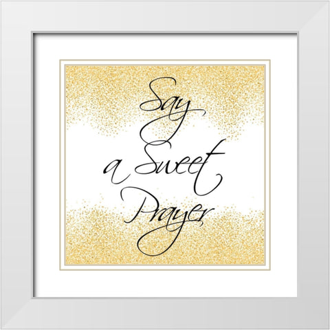 Goodnight 3 White Modern Wood Framed Art Print with Double Matting by Kimberly, Allen