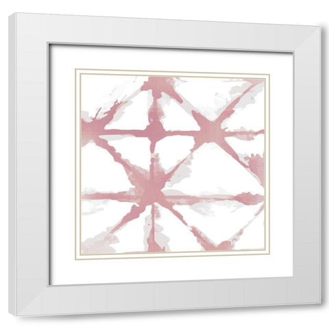 In the Blush 1 White Modern Wood Framed Art Print with Double Matting by Kimberly, Allen