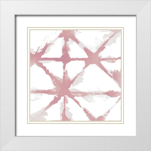 In the Blush 1 White Modern Wood Framed Art Print with Double Matting by Kimberly, Allen