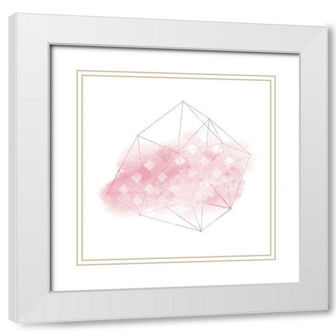 Wired Blush White Modern Wood Framed Art Print with Double Matting by Kimberly, Allen