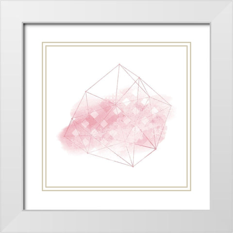 Wired Blush White Modern Wood Framed Art Print with Double Matting by Kimberly, Allen