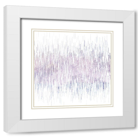 Violet Balance White Modern Wood Framed Art Print with Double Matting by Kimberly, Allen