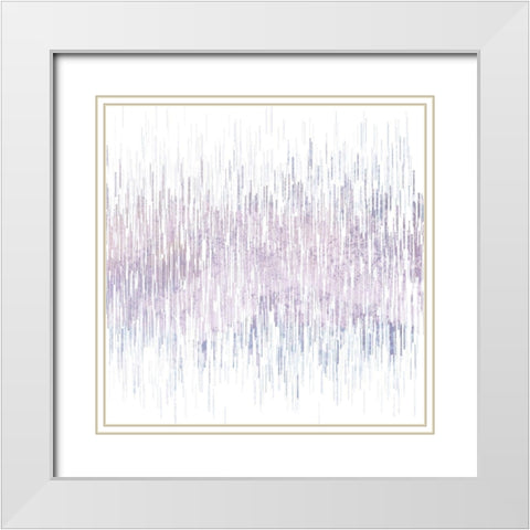 Violet Balance White Modern Wood Framed Art Print with Double Matting by Kimberly, Allen