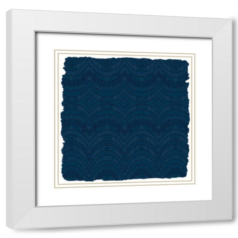 Navy Pink 3 White Modern Wood Framed Art Print with Double Matting by Allen, Kimberly