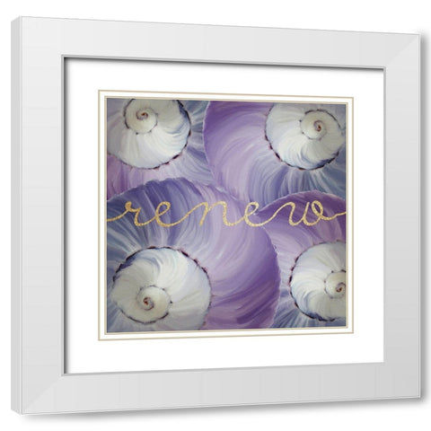 Refresh 2 White Modern Wood Framed Art Print with Double Matting by Kimberly, Allen