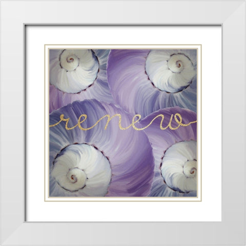 Refresh 2 White Modern Wood Framed Art Print with Double Matting by Kimberly, Allen