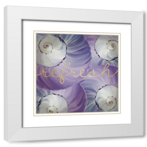 Refresh 3 White Modern Wood Framed Art Print with Double Matting by Kimberly, Allen