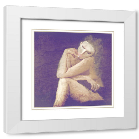 My Muse White Modern Wood Framed Art Print with Double Matting by Kimberly, Allen