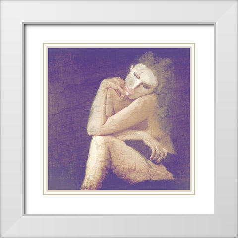 My Muse White Modern Wood Framed Art Print with Double Matting by Kimberly, Allen