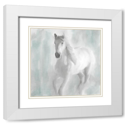 In the Mist White Modern Wood Framed Art Print with Double Matting by Kimberly, Allen