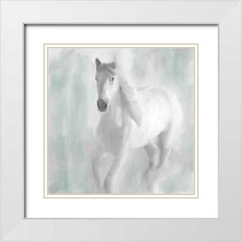 In the Mist White Modern Wood Framed Art Print with Double Matting by Kimberly, Allen