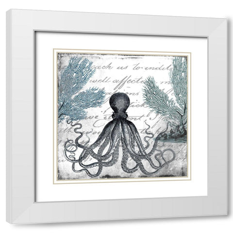 Under the Sea 2 White Modern Wood Framed Art Print with Double Matting by Kimberly, Allen